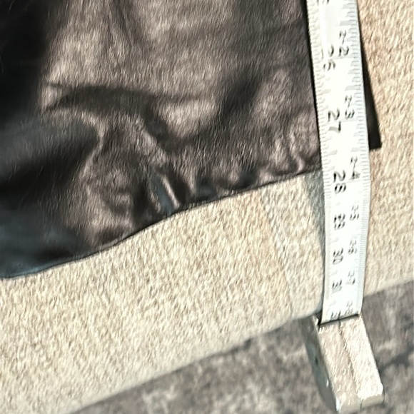 GAP ORIGINAL FIT ,VINTAGE Y2K ,(REAL )LEATHER PANTS ,BLACK ,SIZE 6 - Picture 11 of 12